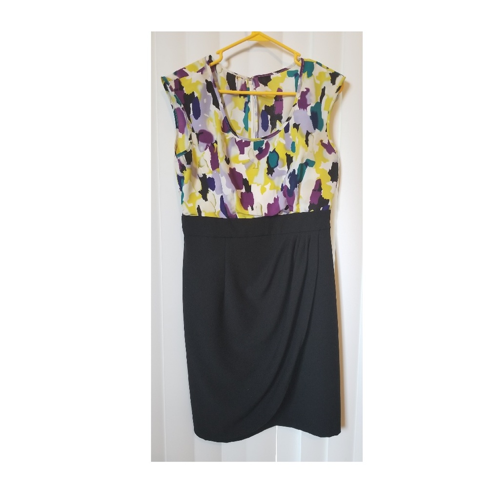 AB Studio Watercolor Sheath Dress